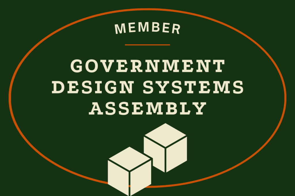 Sticker for the Government Design Assembly created by Kelly Lee